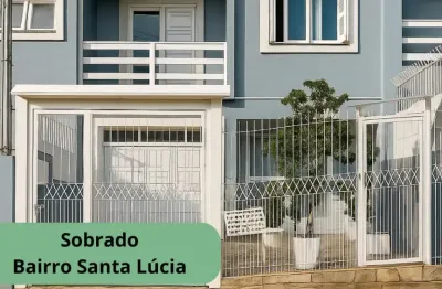 Sobrado individual com 03 dormitórios, 2 banheiros , noa bairei santa lucia