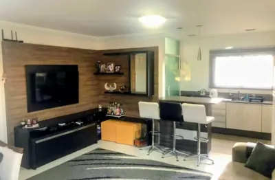 Apartamento semimobiliado com dois dormitórios , elevador .