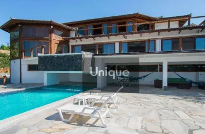 Mansão c/ vista mar no alto de búzios à venda, 706 m² por r$ 4.800.000 - alto de búzios - armação dos búzios/rj