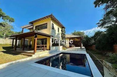 Casa com 4 dormitórios à venda, em terreno de 2.000m² por r$ 2.350.000 - geribá - armação dos búzios/rj