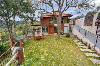 Casa duplex á venda com 6 suítes - aracê - domingos martins-es