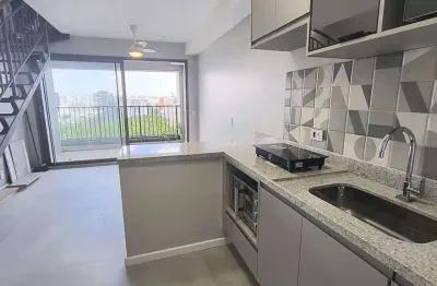 Apartamento duplex 61m² primeira locação com 1 dormitório , varanda, vista panorâmica ao lado do me