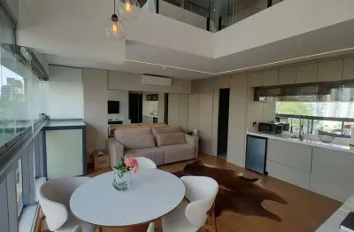 Apartamento duplex 72m² à venda totalmente mobiliado com 1 suíte 1 vaga, ao lado do metrô oscarfrei