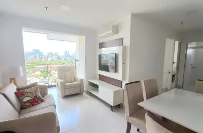 Apartamento tipo flat para locação mobiliado e equipado com 2 dormitórios 1 vaga ao lado da bandeir