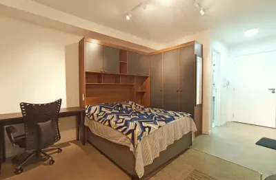 Studio 24m2, 1 dorm. (suite), mobiliado, para locação, ao lado do shopping eldorado, pinheiros, são