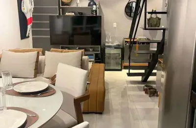 Apartamento duplex mobiliado para venda e locação com 55m² 1 dormitório 1 vaga, vila olímpia, são p