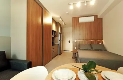 Studio 28m2, 1 dorm. (suite), para venda r$ 480.000,00 ou locação r$ 3.200,00, próximo ao shopping