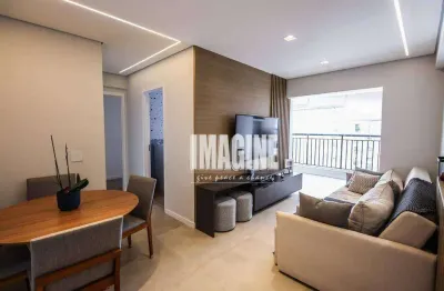 Apartamento no tatuapé com 2 dormitórios sendo 1 suíte, 1 vaga, 70m²