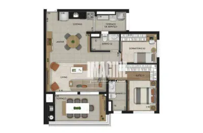 Apartamento no belém com 2 dormitórios sendo 1 suíte, 87 m²