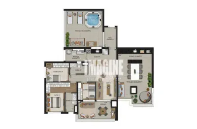Apartamento cobertura no belém com 3 dormitórios sendo 1 suíte, 2 vagas, 157 m²