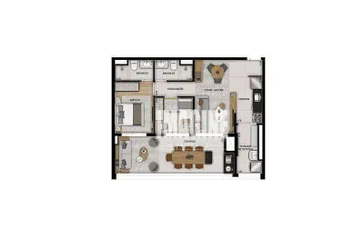 Apartamento no belém com 2 dormitórios sendo 1 suíte, 1 vaga 75 m²