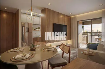 Apartamento no tatuapé com 2 dormitórios sendo 1 suíte, 1 vaga, 69 m²