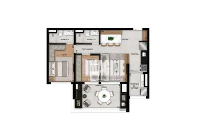 Apartamento na vila prudente com 2 dormitórios sendo 1 suíte,  1 vaga, 71 m²