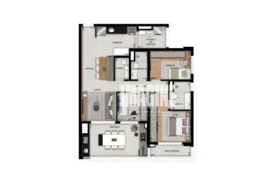 Apartamento na vila prudente com 3 dormitórios sendo 1 suíte, 1 vaga, 100 m²