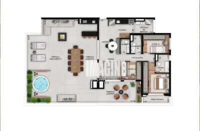Cobertura na vila prudente com 3 dormitórios sendo 1 suíte, 2 vagas, 206 m²