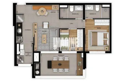 Apartamento na vila prudente com 2 dormitórios sendo 1 suíte, 1 vaga, 65 m²