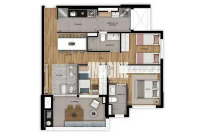 Apartamento na vila prudente  com 3 dormitórios sendo 1 suíte, 2 vagas, 79 m²
