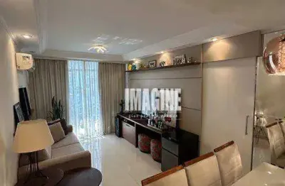 Apartamento no tatuapé com 2 dormitórios sendo 1 suíte, sacada, 1 vaga, 64 m²