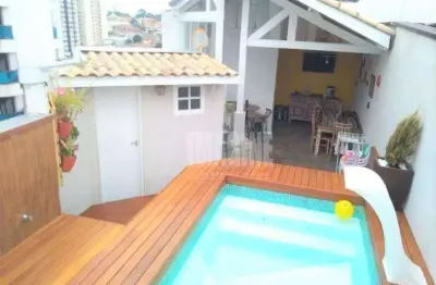 Cobertura no tatuapé com 3 dorms sendo 2 suítes, 1 vaga, 140m²