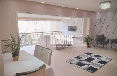 Apto no tatuapé com 3 dorms sendo 2 suítes, 2 vagas, varanda gourmet, 135m²