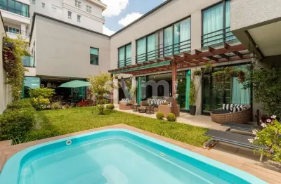 Casa em condomínio fechado com 4 quartos à venda na rua eduardo sprada, 630, campo comprido, curitiba por r$ 8.500.000