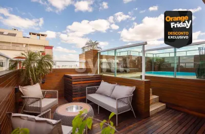 Cobertura com 3 quartos à venda na rua emílio cornelsen, 416, ahú, curitiba por r$ 1.800.000