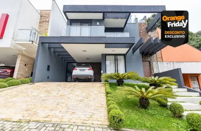 Casa em condomínio fechado com 4 quartos à venda na rua fernando de noronha, 3450, santa cândida, curitiba por r$ 2.200.000