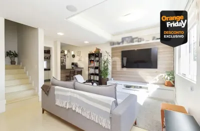 Casa em condomínio fechado com 3 quartos à venda na rua tobias de macedo júnior, 601, santo inácio, curitiba por r$ 820.000