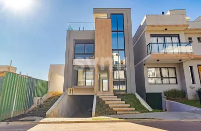 Casa em condomínio fechado com 3 quartos à venda na rua irma schreiner maran, 475, santa cândida, curitiba por r$ 1.597.000