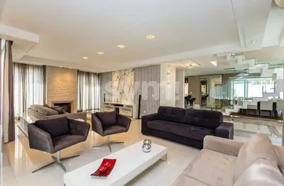 Casa em condomínio fechado com 4 quartos à venda na rua josé nicco, 360, mossunguê, curitiba por r$ 3.750.000