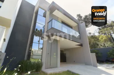 Casa em condomínio fechado com 3 quartos à venda na rua francisco antônio da costa nogueira, 220, santa felicidade, curitiba por r$ 1.899.000