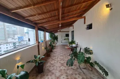 Cobertura com 4 dormitórios à venda, 219 m² por r$ 1.200.000,00 - aviação - praia grande/sp