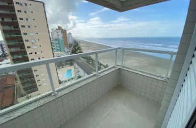Apartamento com vista mar á venda - caiçara praia grande sp