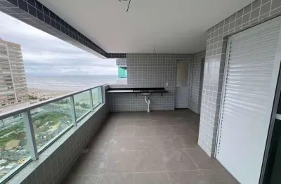Apartamento com 2 quartos, frente mar no caiçara - praia grande/sp