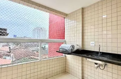 Apartamento com 2 dormitórios à venda, 77 m² por r$ 470.000,00 - aviação - praia grande/sp