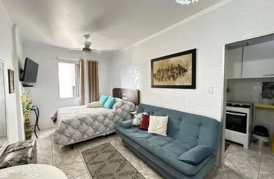 Kitnet com 1 dormitório à venda, 34 m² por r$ 245.000,00 - vila guilhermina - praia grande/sp