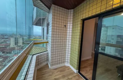 Apartamento com sacada, vista mar e 1 dormitório à venda em vila assunção - praia grande