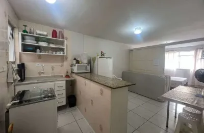 Kitnet com 1 dormitório à venda, 32 m² por r$ 185.000,00 - aviação - praia grande/sp