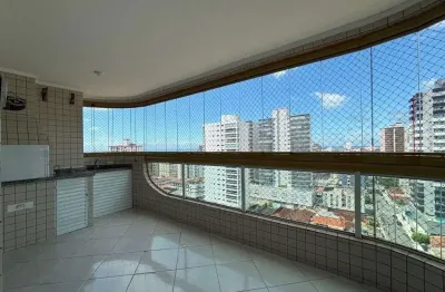 Apartamento com 2 dormitórios para alugar, 98 m² por r$ 3.900,02/mês - vila assunção - praia grande/sp