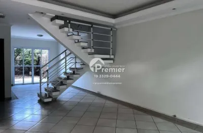 Sobrado com três quartos e área gourmet para locação no Condomínio Portal das Acácias