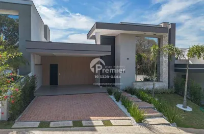 Casa térrea de alto padrão em indaiatuba: 3 suítes, piscina, lazer privativo e design moderno