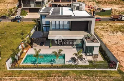 Sobrado de alto padrão com 5 suítes e vista para a natureza no parque vila dos pinheiros, indaiatuba