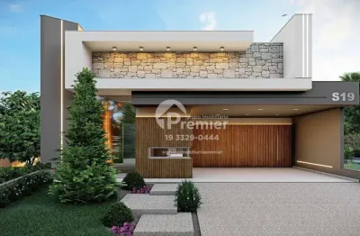 Casa térrea com 3 suítes no condomínio maria candida em indaiatuba