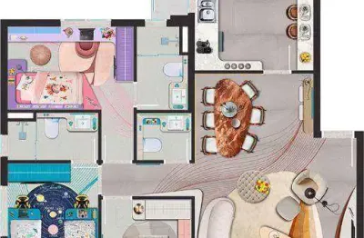 Apartamento com 4 dormitórios com 3 ou 4 suítes à venda, 117 m² - jardim guarulhos - guarulhos/sp