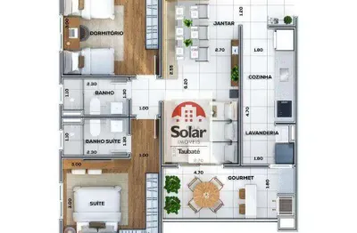 Apartamento à venda, 76 m² por r$ 394.000,00 - jardim das nações - taubaté/sp