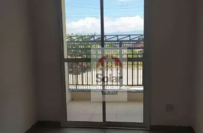 Apartamento com 2 dormitórios para alugar, 62 m² por r$ 1.403,66/mês - residencial estoril - taubaté/sp