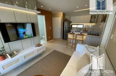 Repasse no beach way riviera com 2 dormitórios à venda, 53 m² por r$ 480.000 - curralinhos - aquiraz/ce