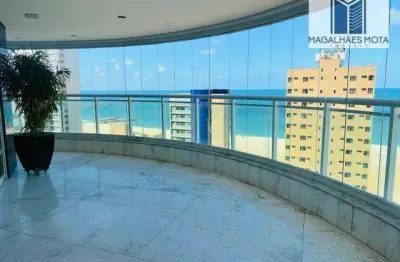 Apartamento com 4 dormitórios à venda, 365 m² por r$ 4.999.000,00 - meireles - fortaleza/ce