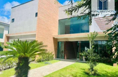 Casa com 4 dormitórios à venda, 400 m² por r$ 3.600.000,00 - condomínio alphaville fortaleza residencial - eusébio/ce