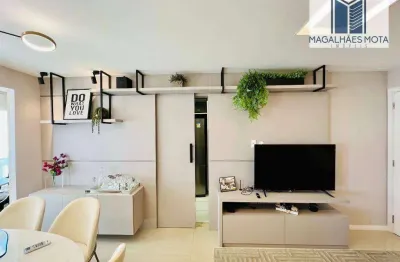 Apartamento com 3 dormitórios à venda, 70 m² por r$ 790.000,00 - engenheiro luciano cavalcante - fortaleza/ce
